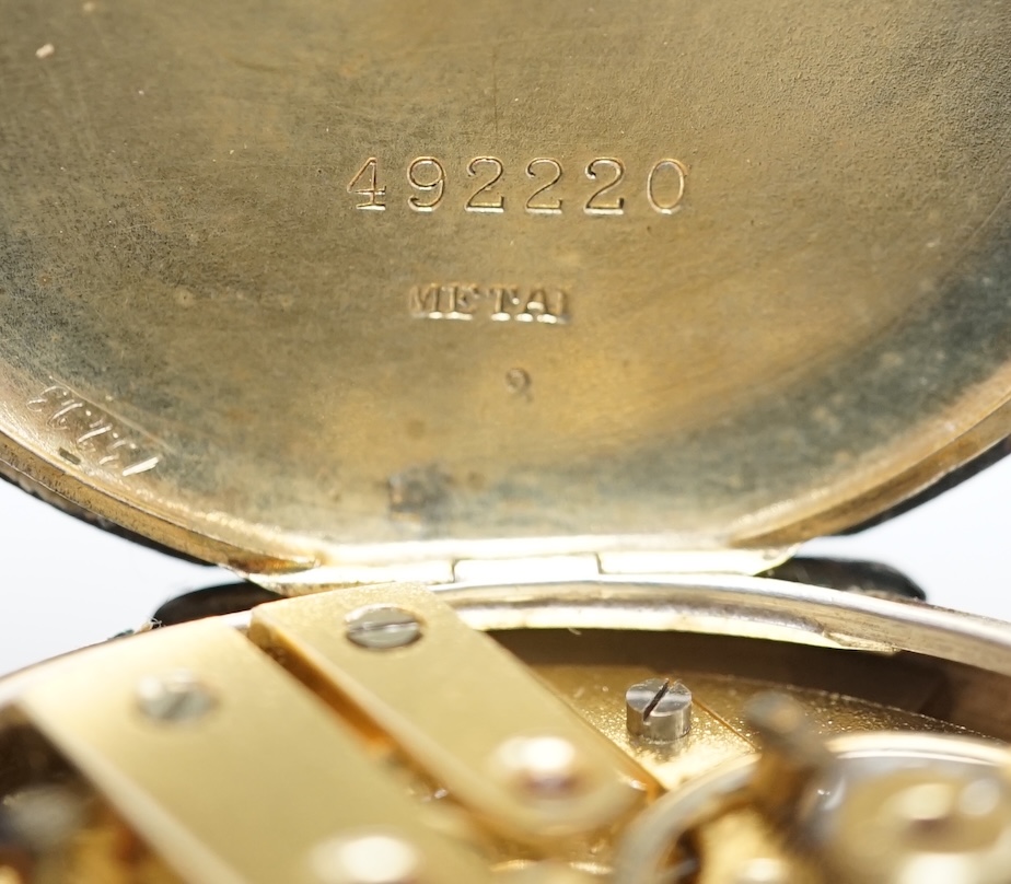 A gentleman's steel and gold plated Omega manual wind wrist watch, no strap, case diameter 35mm, together with a lady's silver wrist watch and a pocket watch. Condition - varies